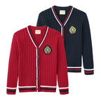Children’s Knitted College-Style Cardigan Sweater