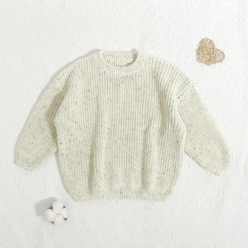 Kids’ 100% Cotton Knitted Pullover Sweater