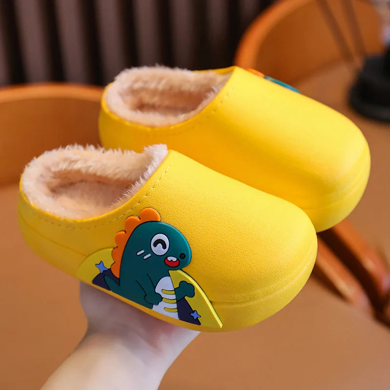 Little Dino Cozy Plush Slippers
