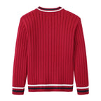 Children’s Knitted College-Style Cardigan Sweater