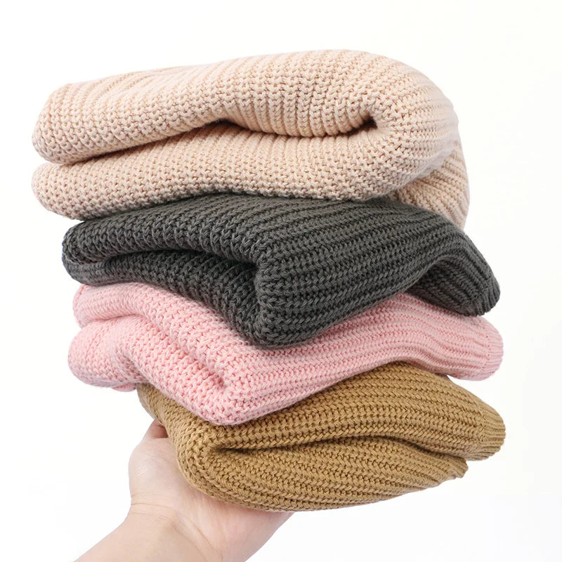 Kids’ 100% Cotton Knitted Pullover Sweater