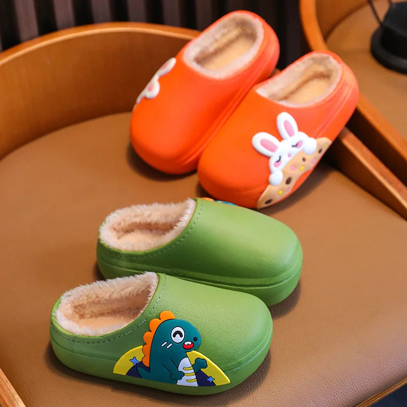 Little Dino Cozy Plush Slippers