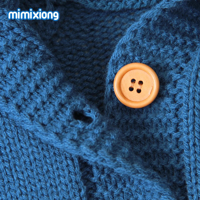 Ultra-Soft Knitted Baby Romper with Hoodie