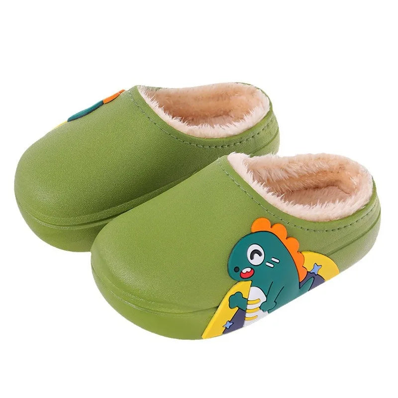 Little Dino Cozy Plush Slippers