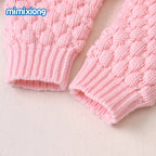 Ultra-Soft Knitted Baby Romper with Hoodie
