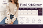 Élan Floral Jacquard Knit Sweater