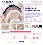 Cozy Ruffle-Neck Ribbed Sweater