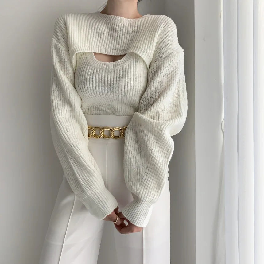 Élan Layered Knit Sweater Set