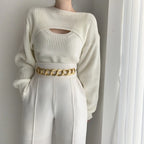 Élan Layered Knit Sweater Set