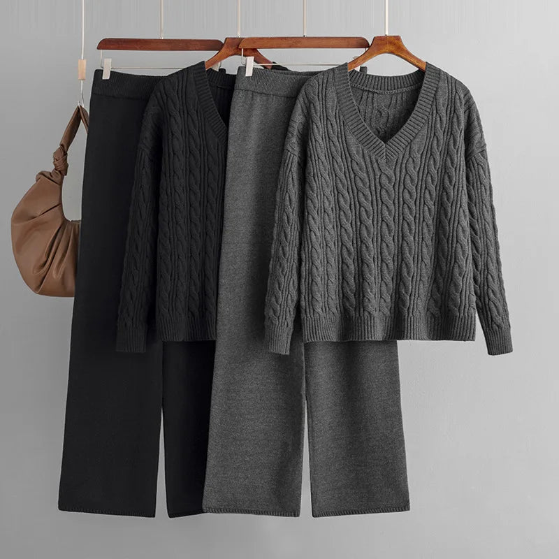 Élan Flow Wide-Leg Trousers Set