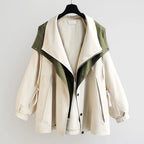 Élan Contrast Panel Button Shirt
