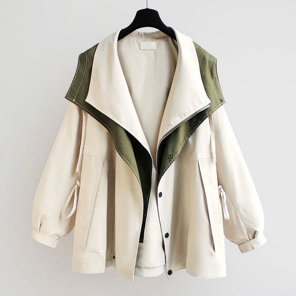 Élan Contrast Panel Button Shirt