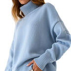 Élan Luxe Turtleneck Knit Sweater