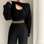 Élan Layered Knit Sweater Set