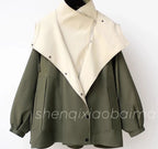 Élan Contrast Panel Button Shirt