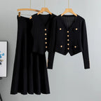 Élan Essential Knit Cardigan 3-Piece Set