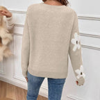 Élan Floral Jacquard Knit Sweater