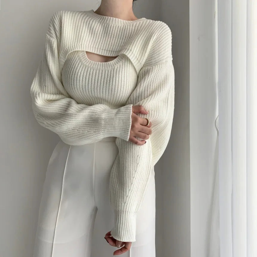 Élan Layered Knit Sweater Set