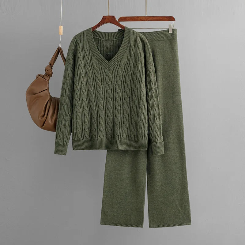 Élan Flow Wide-Leg Trousers Set