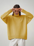 Élan Luxe Turtleneck Knit Sweater