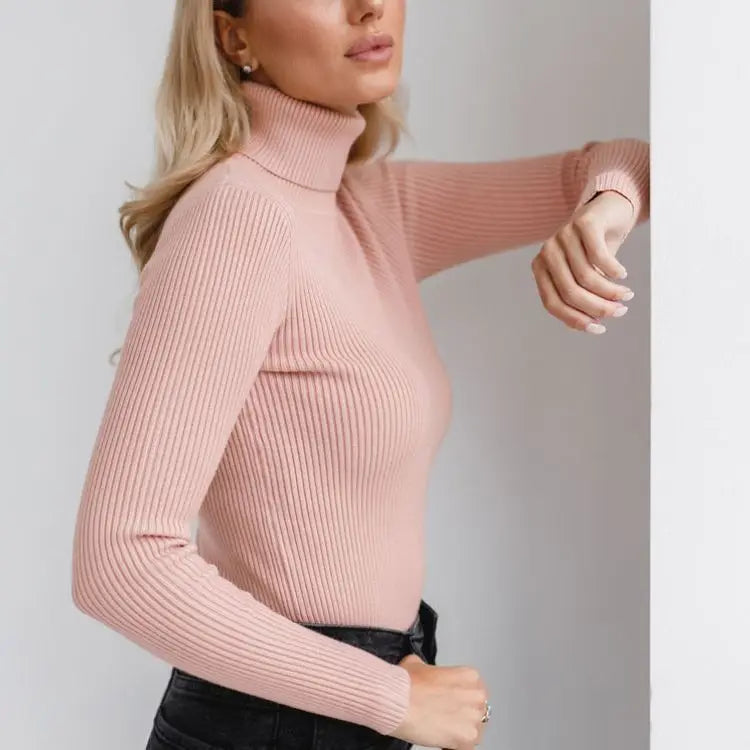Élan Classic Turtleneck Knit Sweater