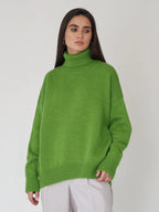 Élan Luxe Turtleneck Knit Sweater