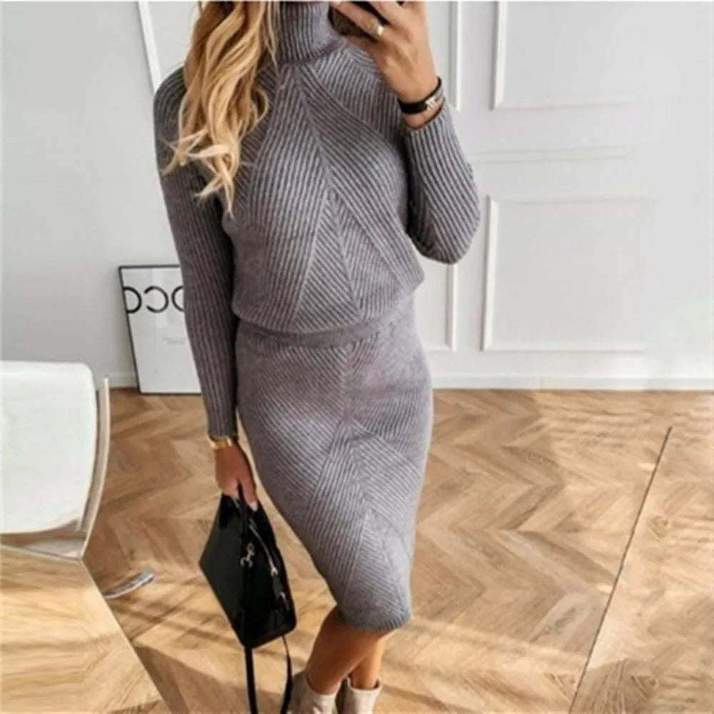Élan Grace Knit Skirt Set