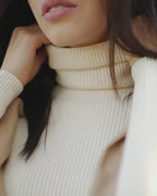 Élan Classic Turtleneck Knit Sweater