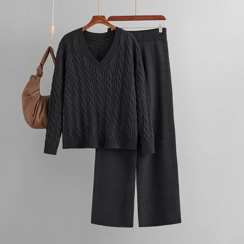 Élan Flow Wide-Leg Trousers Set