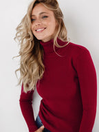 Élan Classic Turtleneck Knit Sweater