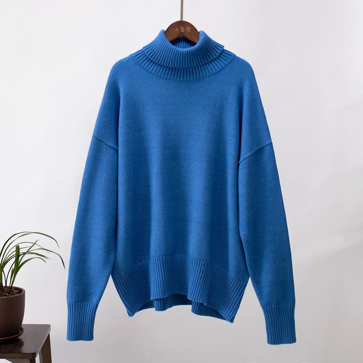 Élan Luxe Turtleneck Knit Sweater