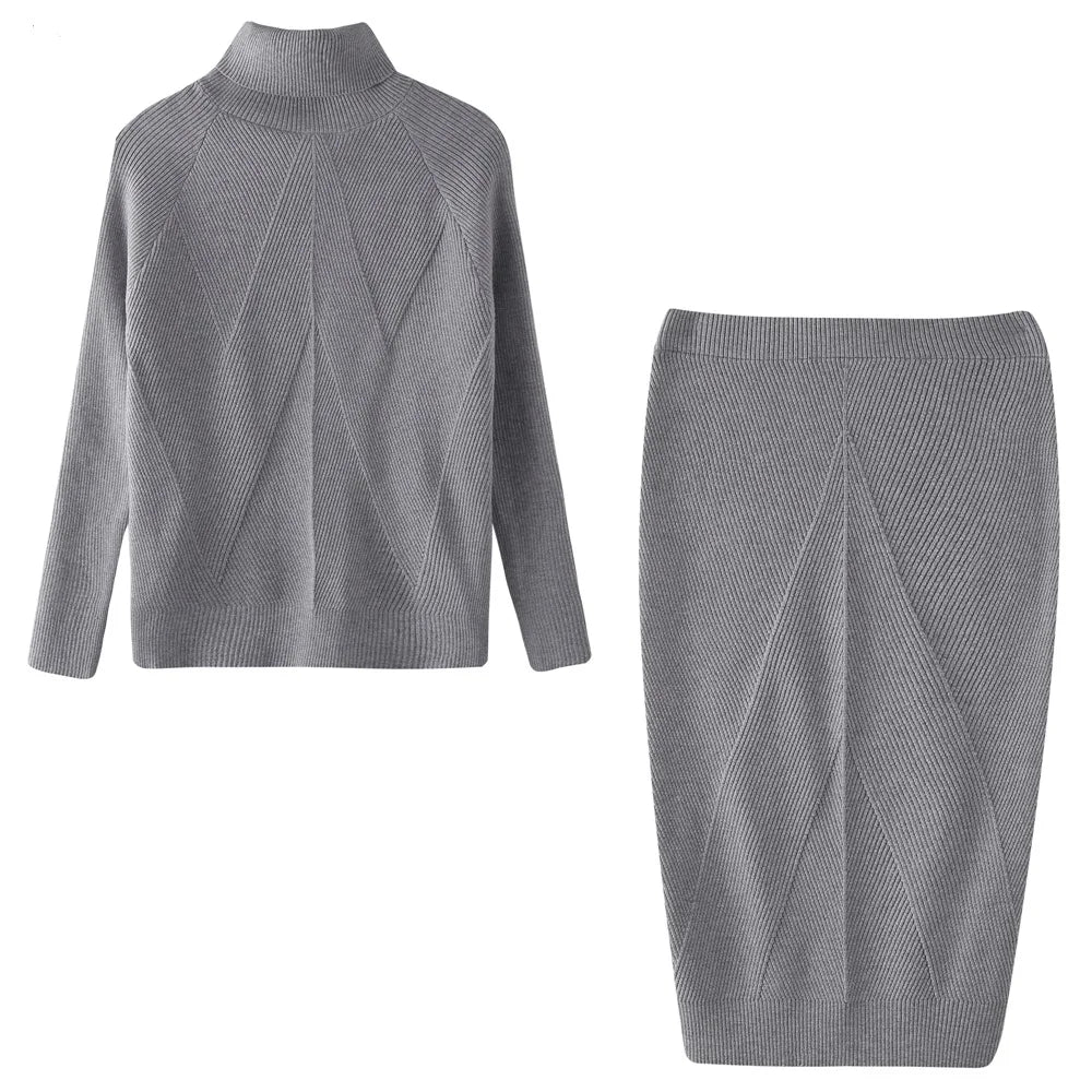 Élan Grace Knit Skirt Set