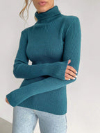 Élan Classic Turtleneck Knit Sweater