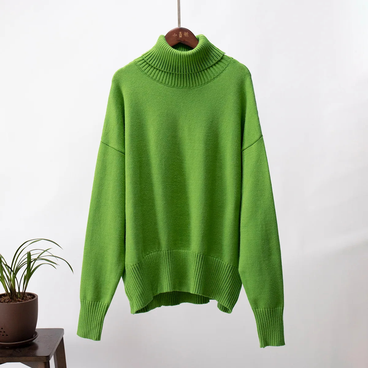 Élan Luxe Turtleneck Knit Sweater