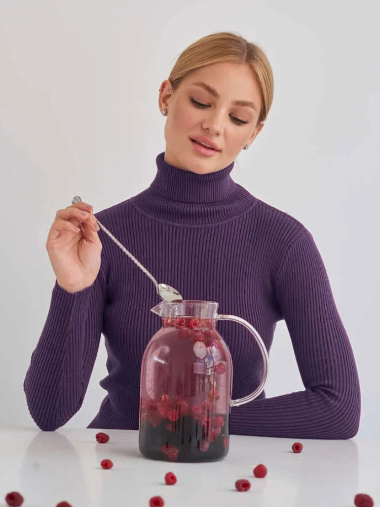 Élan Classic Turtleneck Knit Sweater