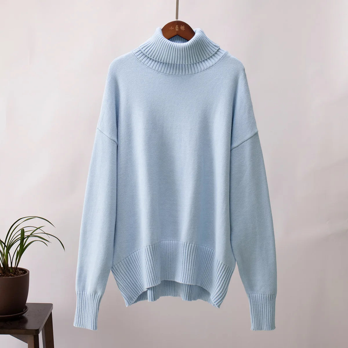 Élan Luxe Turtleneck Knit Sweater