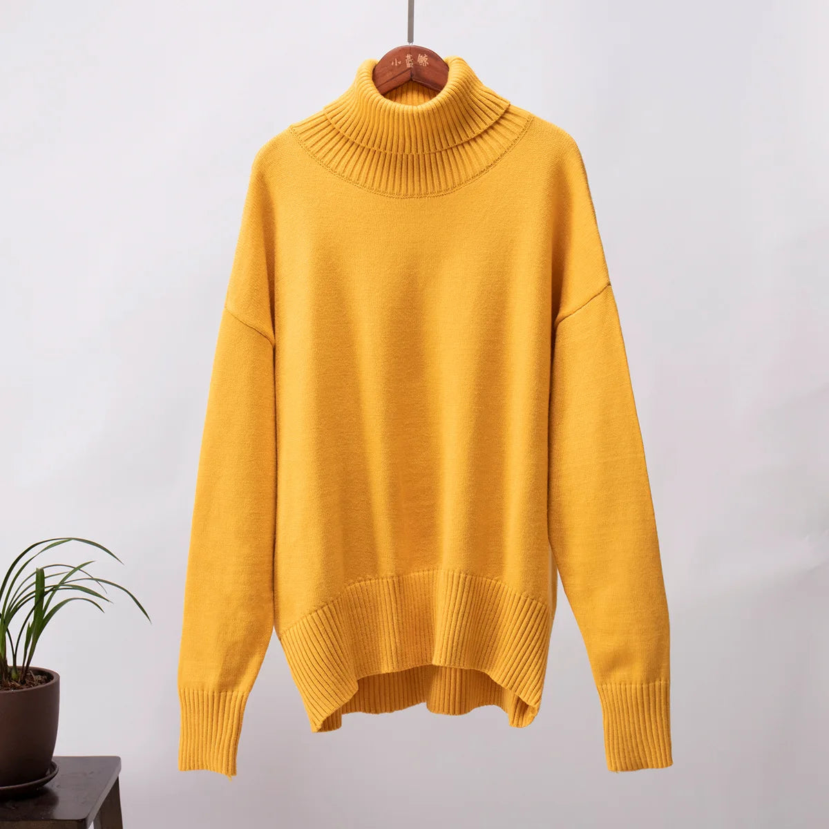Élan Luxe Turtleneck Knit Sweater